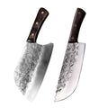 InLeung Forged Stainless Steel Kitchen Cleaver – Wooden Handle Kitchen Cleaver Knife Axl Knife AB