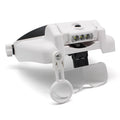 Headband Magnifier LED Rechargeable Loupe – Interchangeable Lens Headband Magnifier Loupe Axl 1x 1.5x 2x 2.5x 3.5x