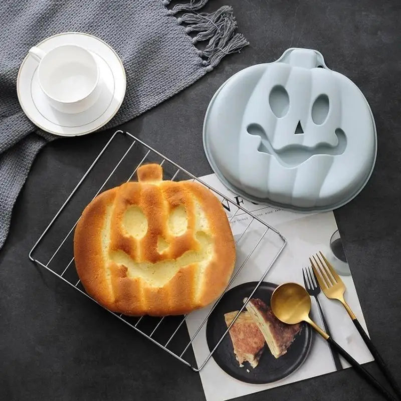 8-Inch Halloween Pumpkin Silicone Cake Mold | Mousse Baking Silicone Cake Mold Axl