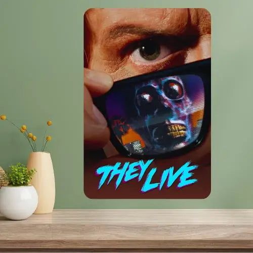 They Live Classic Movie Metal Poster Sign | Retro Wall Decor Metal Wall Sign Axl aluminum sign aluminum 14x20cm