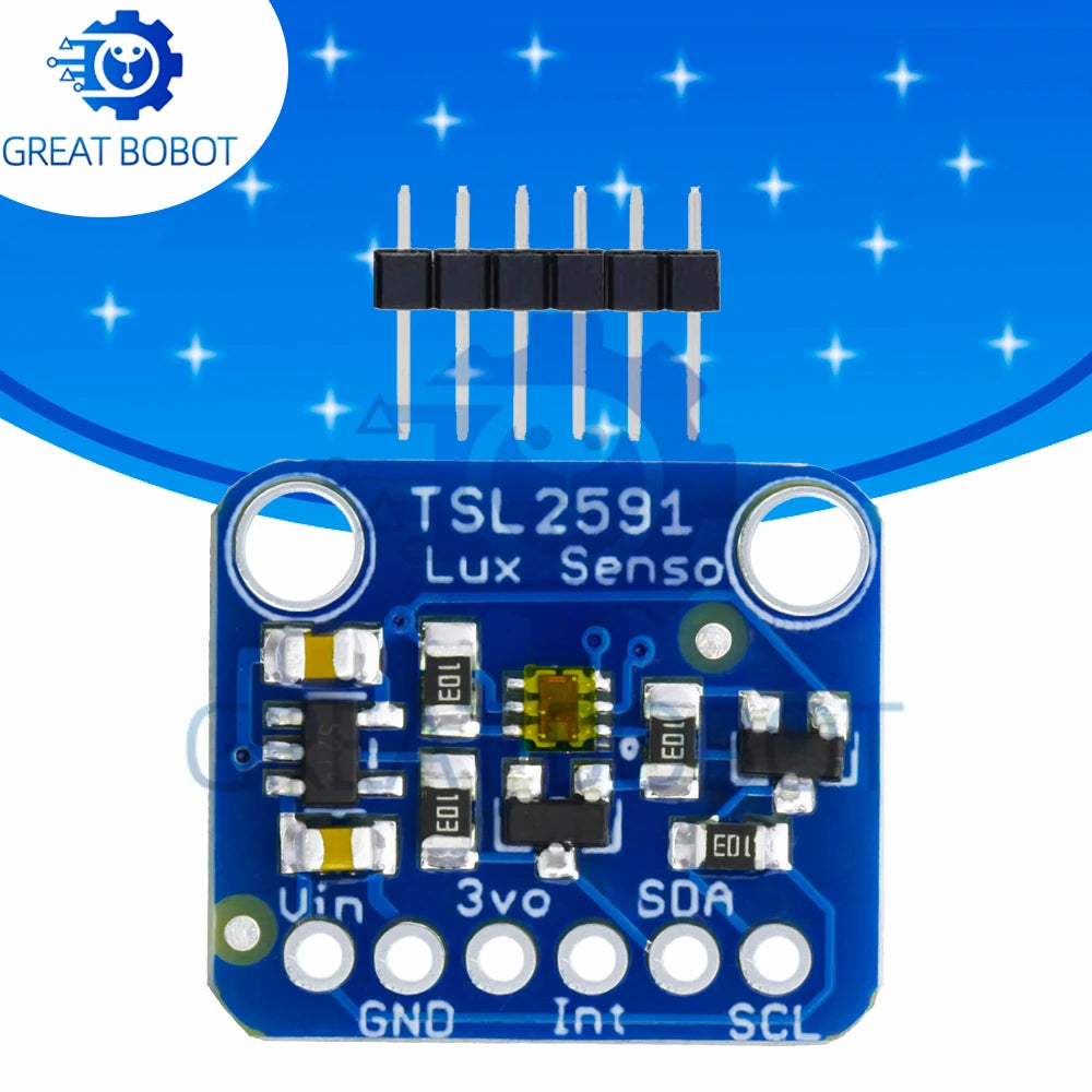 TSL2591 I2C Light Sensor Breakout Module – High Dynamic Range Light Sensor Module Axl 1PC