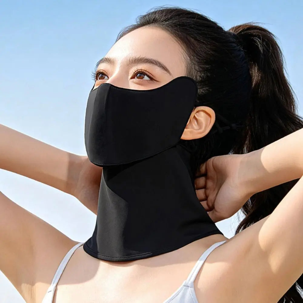 Ice Silk Sun Protection Face & Neck Mask | UV Guard Cover Sun Protection Mask Axl