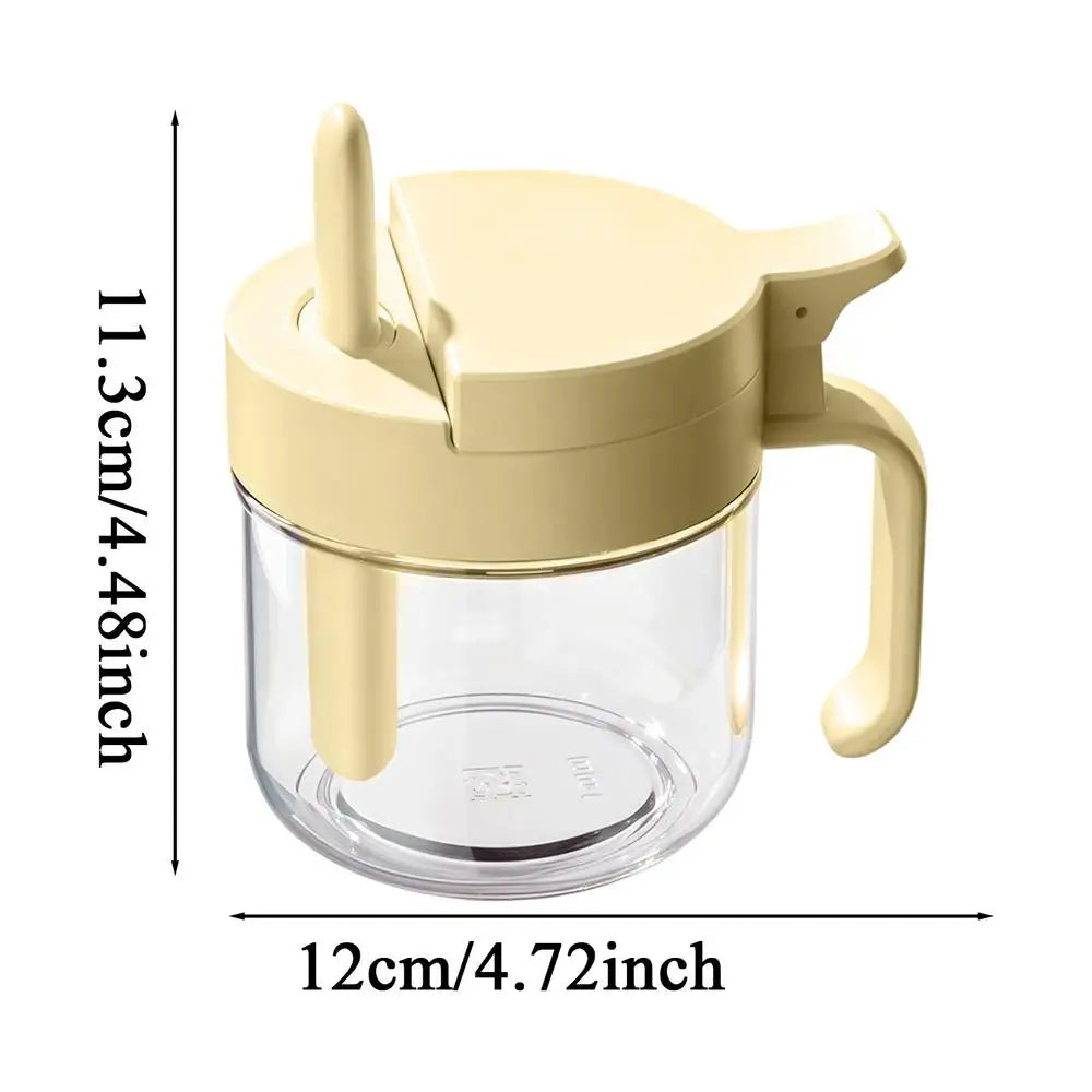 Moisture-Proof Seasoning Jar with Spoon | 380ml Spice Container Spice Storage Jar Axl Yellow