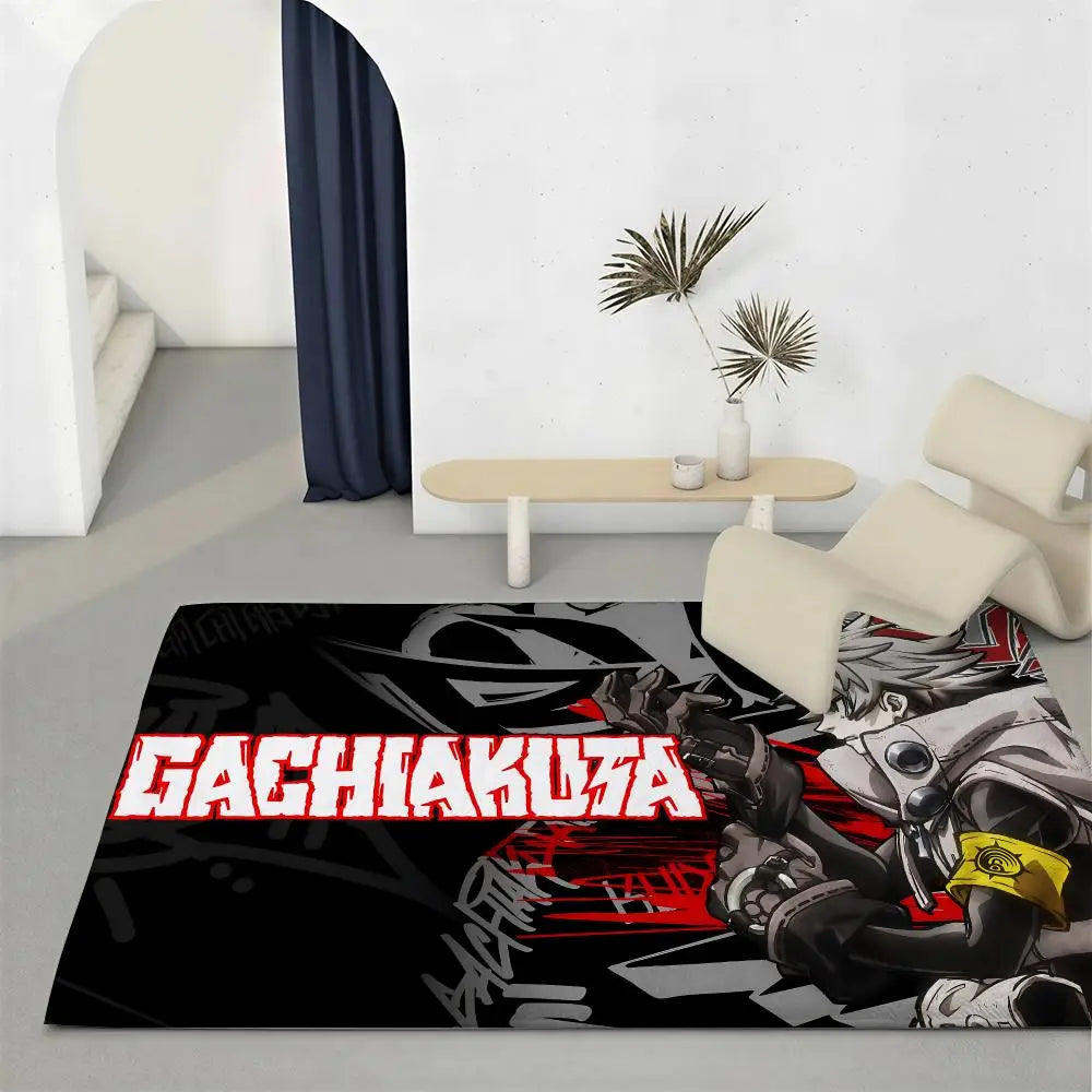 Anime Gachiakuta Flannel Floor Mat – Non-Slip Soft Indoor Rug Anime Floor Mat Axl White3 120x160cm