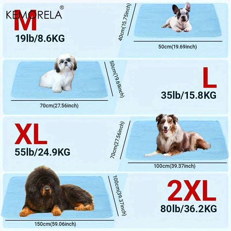 KEMORELA Pet Cooling Mat & Bed – 4 Sizes for Dogs & Cats Pet Cooling Mat Axl