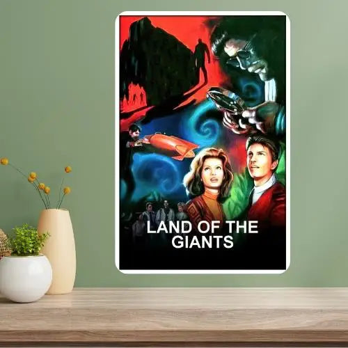 Land of the Giants Classic TV Show Metal Poster Sign Metal Wall Sign Axl aluminum sign aluminum 40x30cm