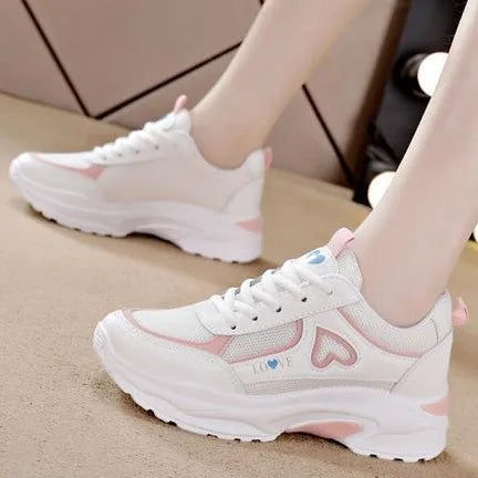 Women's Chunky Sneakers – Breathable Mesh Lightweight Walking Shoes Chunky Sneakers Axl Pink 35