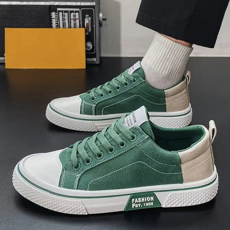 Men's Slip-On Knit Canvas Casual Shoes – Flexible & Breathable Men's Casual Loafers Axl