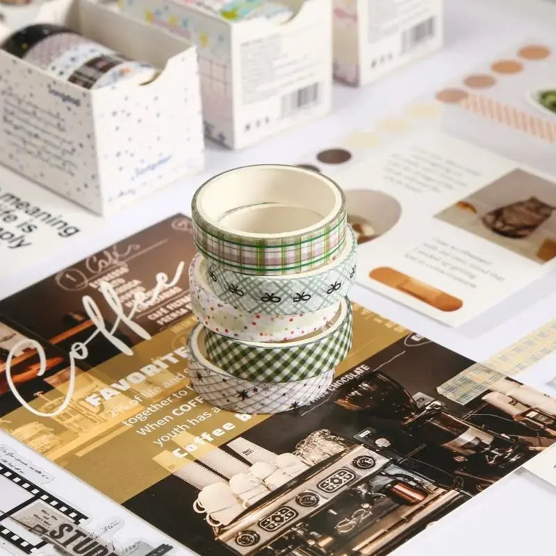5-Pack Cherry Star Washi Tape – Cute Cartoon Decorative Tape Decorative Washi Tape Axl