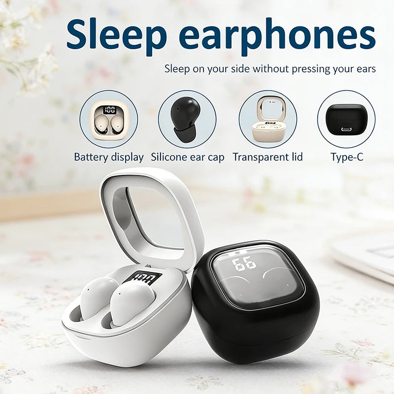 SK19 Bluetooth 5.3 Invisible TWS Earbuds | HIFI Stereo & Mic Wireless Earbuds Axl