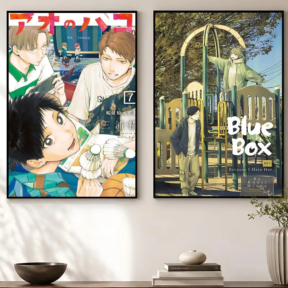 Blue Box Manga Poster – Self-Adhesive Waterproof Wall Art Print Wall Art Poster Axl