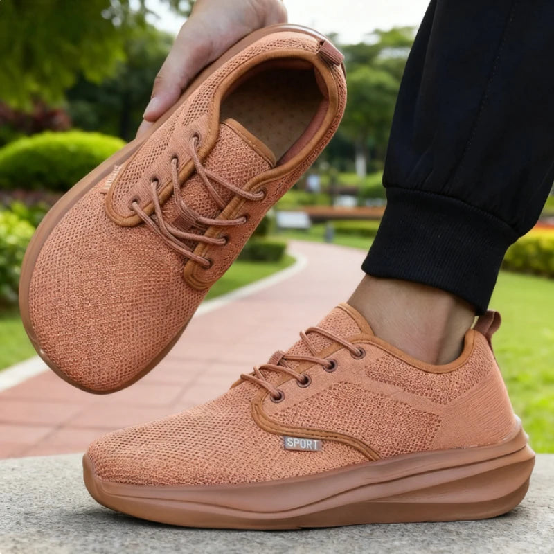 ZULIWAGN Wide Toe Zero Drop Sneakers – Unisex Walking Shoes Walking Sneakers Axl 40 Khaki