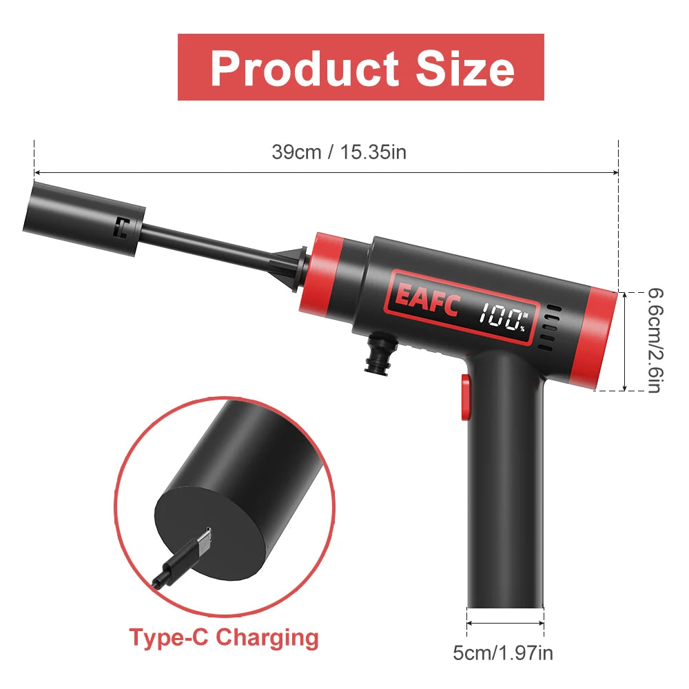 BALASHOV Cordless Pressure Washer Gun 160W 12000mAh 60Bar Cordless Pressure Washer Axl