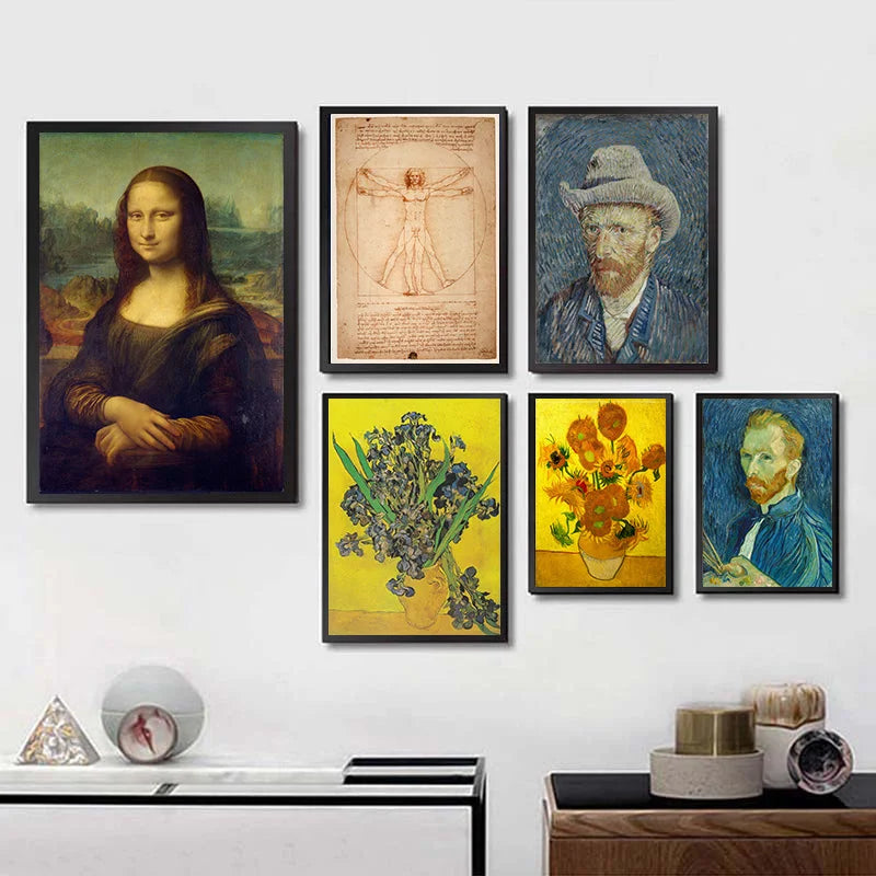 Van Gogh Almond Blossom & Starry Night Art Print Poster Art Poster Print Axl