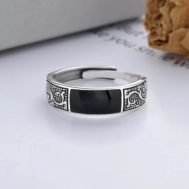 Vintage Dragon Pattern Adjustable Ring – Hip Hop Jewelry Fashion Ring Axl