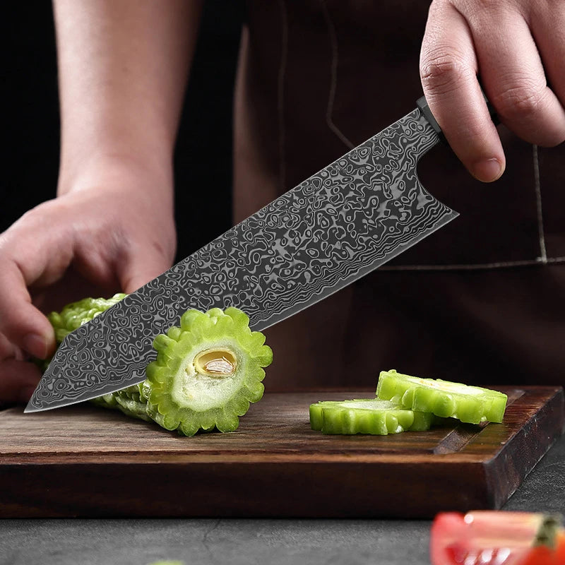 InLeung Kiritsuke Chef Knife – Damascus Steel 20.6cm Damascus Chef Knife Axl