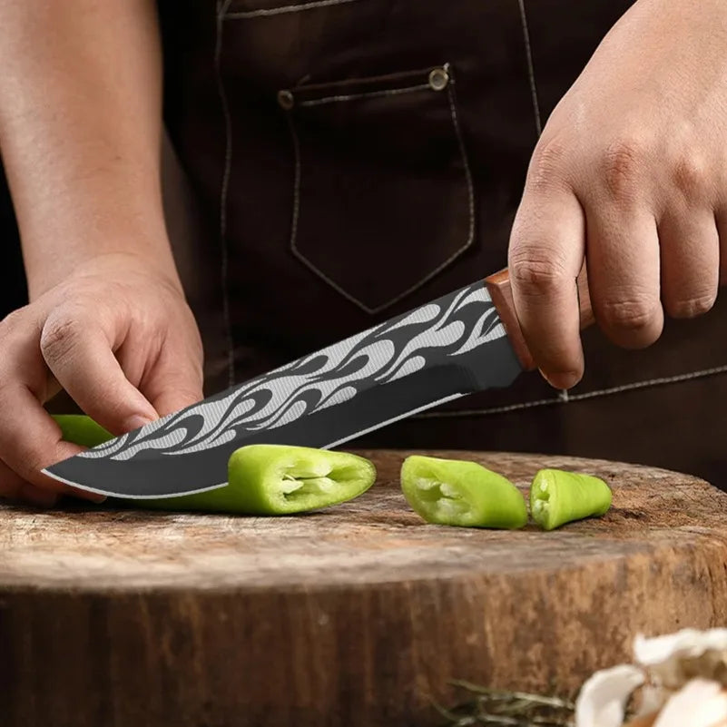 InLeung Forged Boning Knife – Stainless Steel & Wood Handle Boning Knife Axl