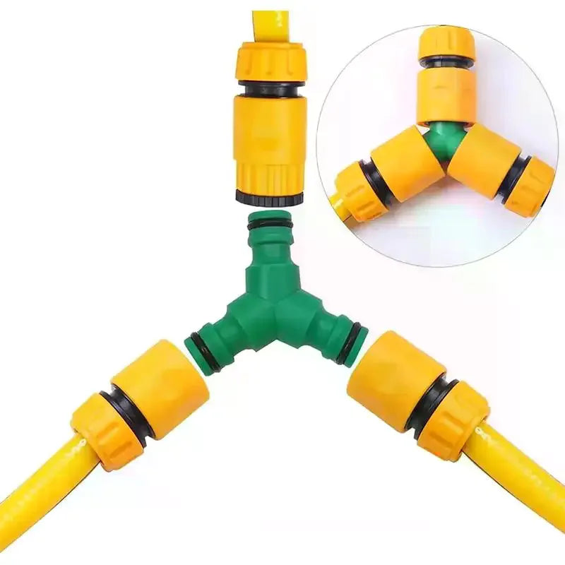 Garden Hose Quick Connector 3/4 & 1/2 Inch Faucet Adapter Kit Hose Connector Kit Axl