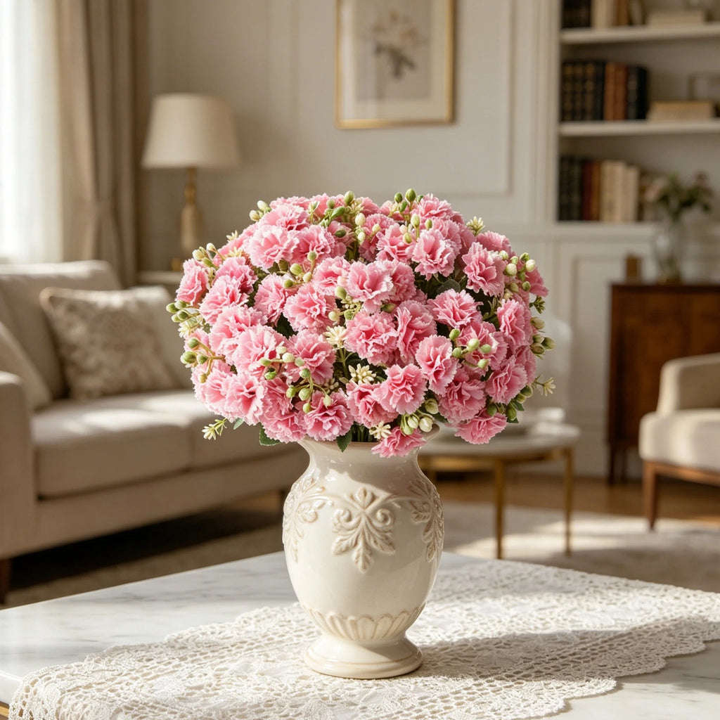 Silk Carnation Artificial Flowers – Wedding & Home Décor Artificial Silk Flowers Axl