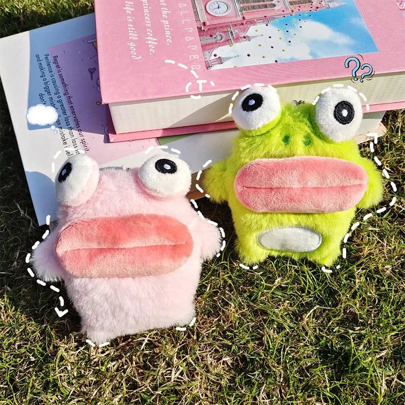 Cute Frog Plush Keychain – Cartoon Doll Bag Charm & Key Ring Plush Keychain Axl