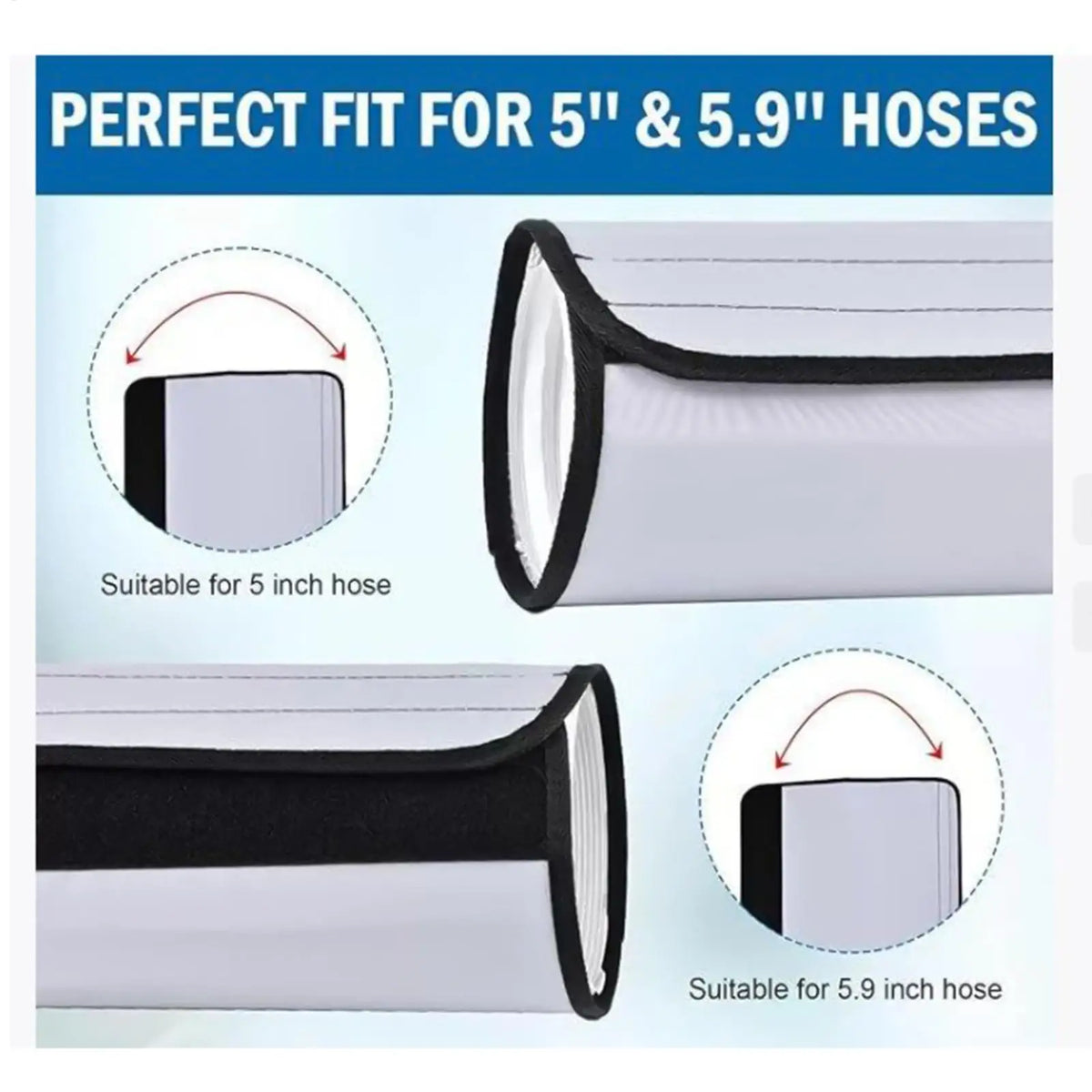 AC Pipe Insulation Sleeve – Outdoor HVAC Hose Heat Shield HVAC Pipe Insulation Axl
