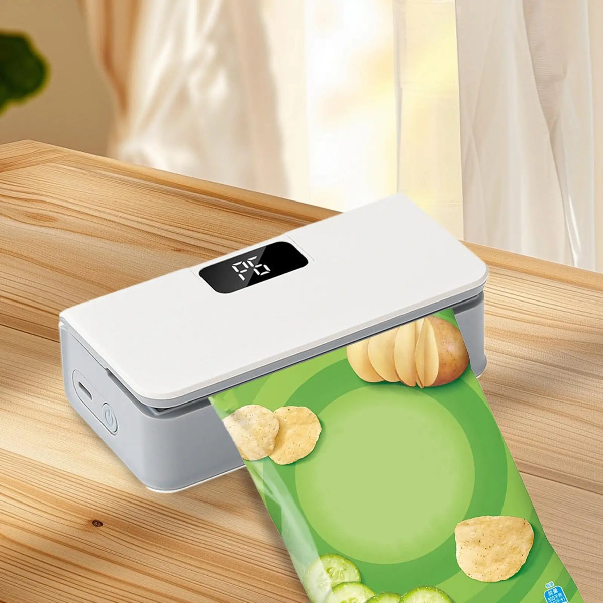 2-in-1 Bag Sealer & Cutter | 6-Speed Fridge Magnet Food Sealer Handheld Bag Sealer Axl