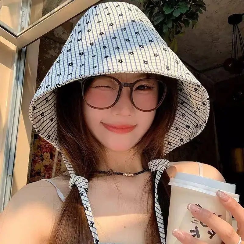 Floral Bucket Hat – French Wide Brim Adjustable Sun Hat Bucket Hat Axl