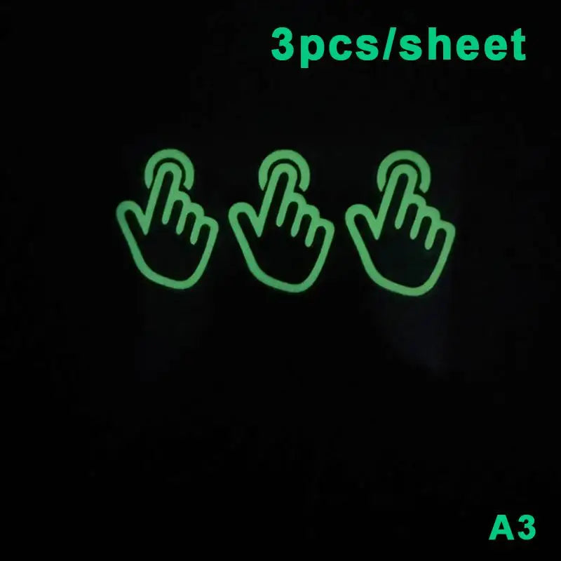 Glow in the Dark Stickers for Switches, Stairs & Motorcycle Glow Decal Stickers Axl A3