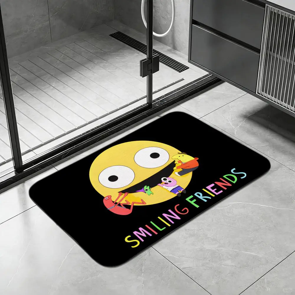 Diatomite Bath Mat – Quick Dry Anti-Slip Anime Design Bath Mat Axl White1 40x60cm