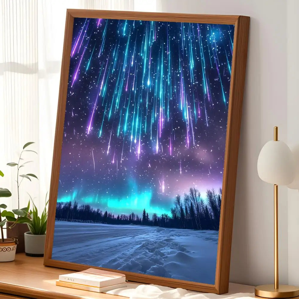Starry Sky Self-Stick PVC Wall Poster – HD Waterproof Decor Wall Art Poster Axl