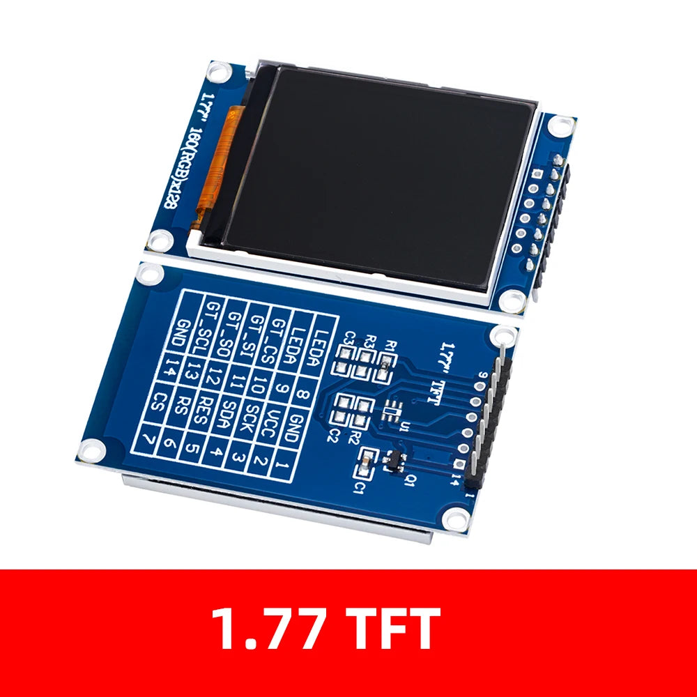 1.77" TFT LCD Color Screen Module 128×160 SPI Serial LCD Display Module Axl 1.77 TFT
