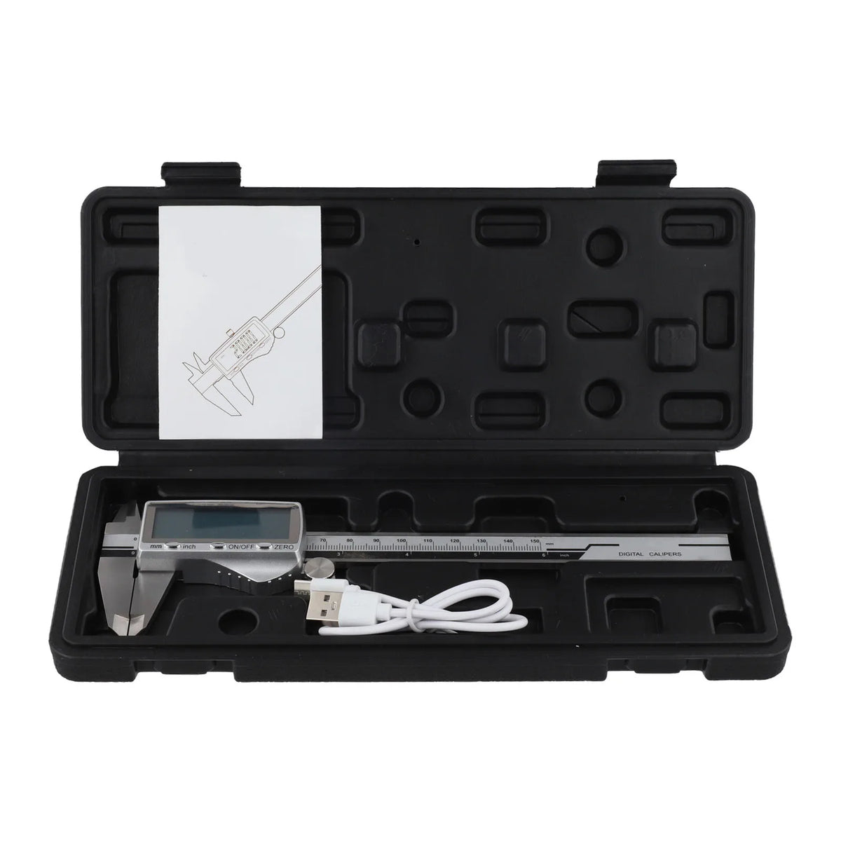 Digital Vernier Caliper – Rechargeable, 0.01mm Precision, 300mm Digital Vernier Caliper Axl