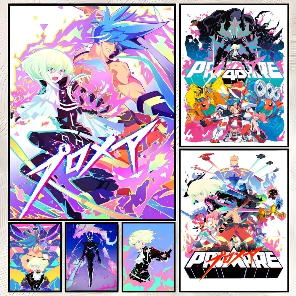Anime Promare Self-Stick HD PVC Wall Poster – Waterproof Decor Wall Art Poster Axl