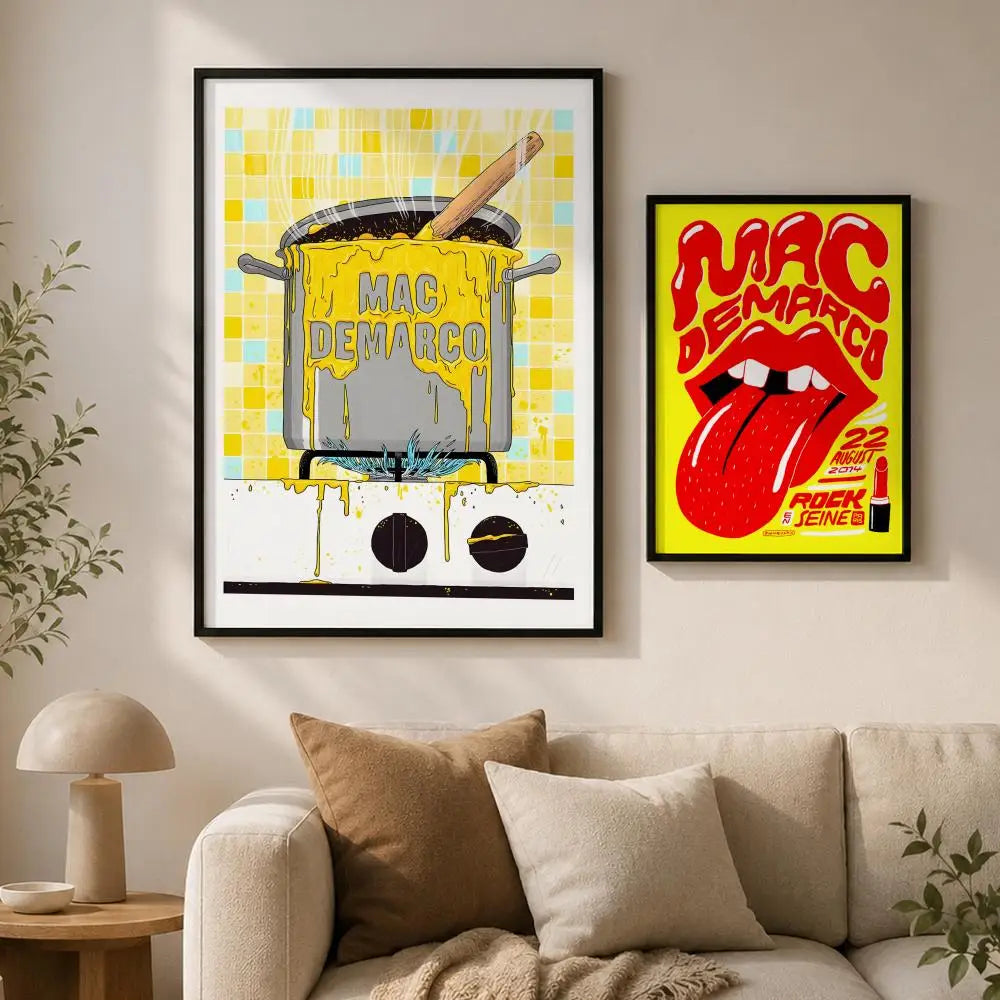 Mac DeMarco Waterproof PVC Wall Poster – Peel & Stick HD Art Wall Art Poster Axl