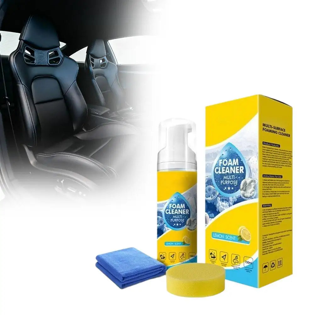 Foam Car Interior Cleaner Kit 150ml – Leather & Upholstery Car Cleaning Kit Axl