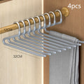 4-Pack Z-Shape Pants Hangers | Non-Slip Trouser Clips for Closet Pants Hangers Axl A3