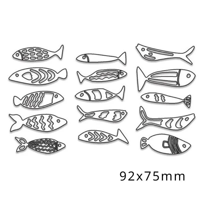 Fish Metal Cutting Dies – Scrapbook Paper Craft Embossing Set Paper Cutting Dies Axl A