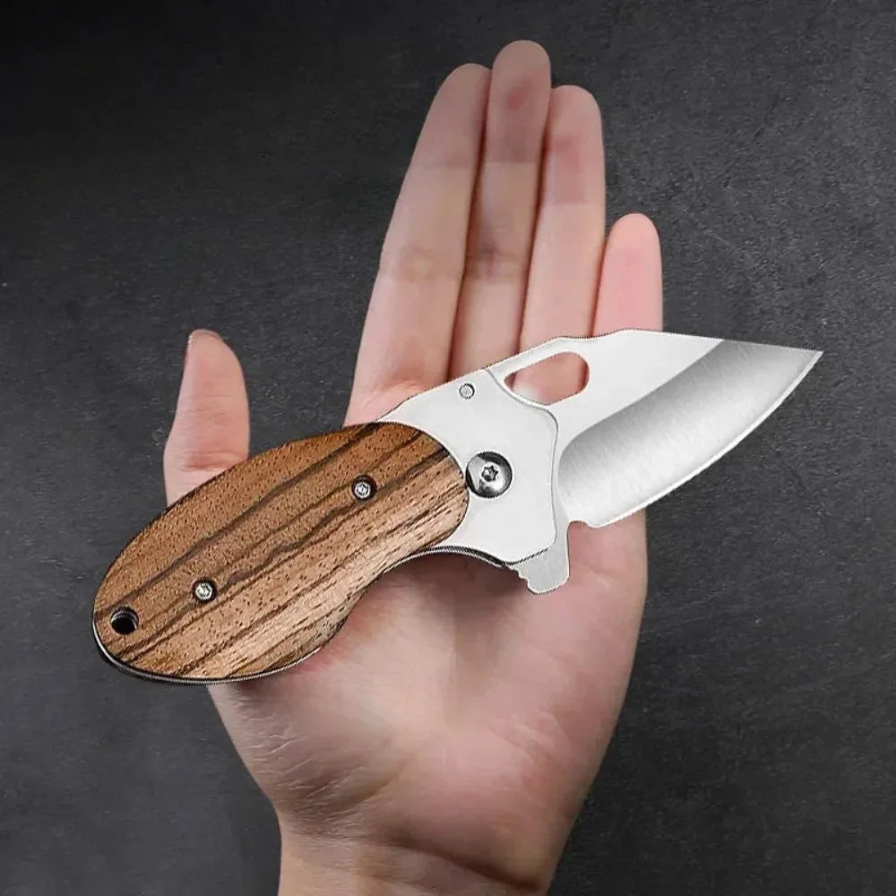 Mini Folding Pocket Knife – Stainless Steel Camping Keychain Blade Folding Pocket Knife Axl