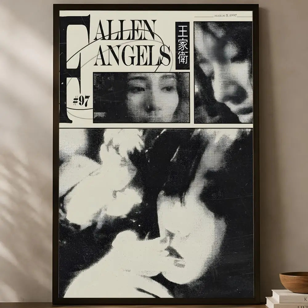 Fallen Angels Movie Poster – Self-Stick HD Waterproof Wall Art Movie Wall Poster Axl White13 60X90cmNoframe