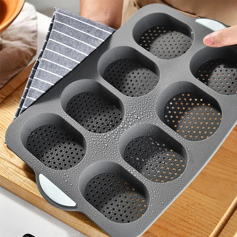 Silicone Baguette Baking Mold – Non-Stick French Bread Tray Silicone Baking Mold Axl