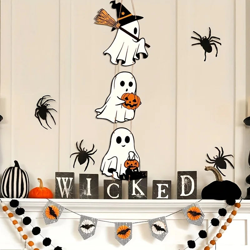 Halloween Pumpkin Ghost Door Hanging Pendant Decoration Halloween Door Hanging Axl