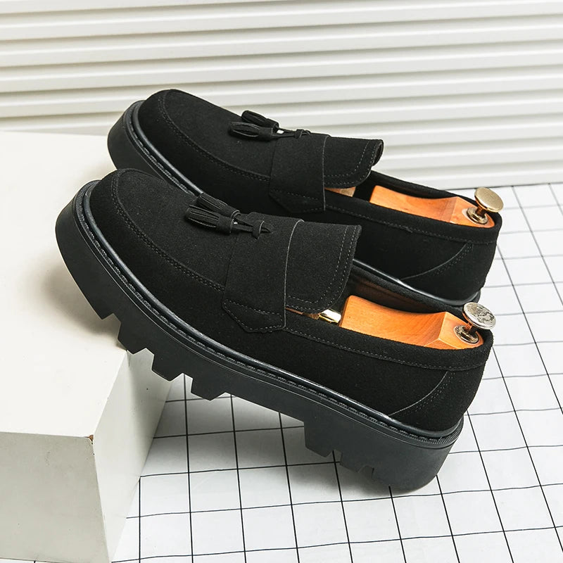 Men's Tassel Loafers – Patent Leather Oxford Slip-On Dress Shoes Men's Dress Loafers Axl