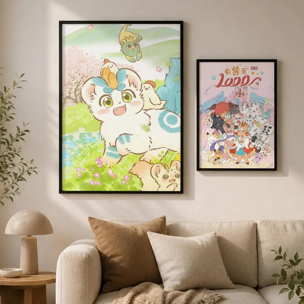 Fabulous Beasts PVC Wall Poster – Peel & Stick HD Art Wall Art Poster Axl