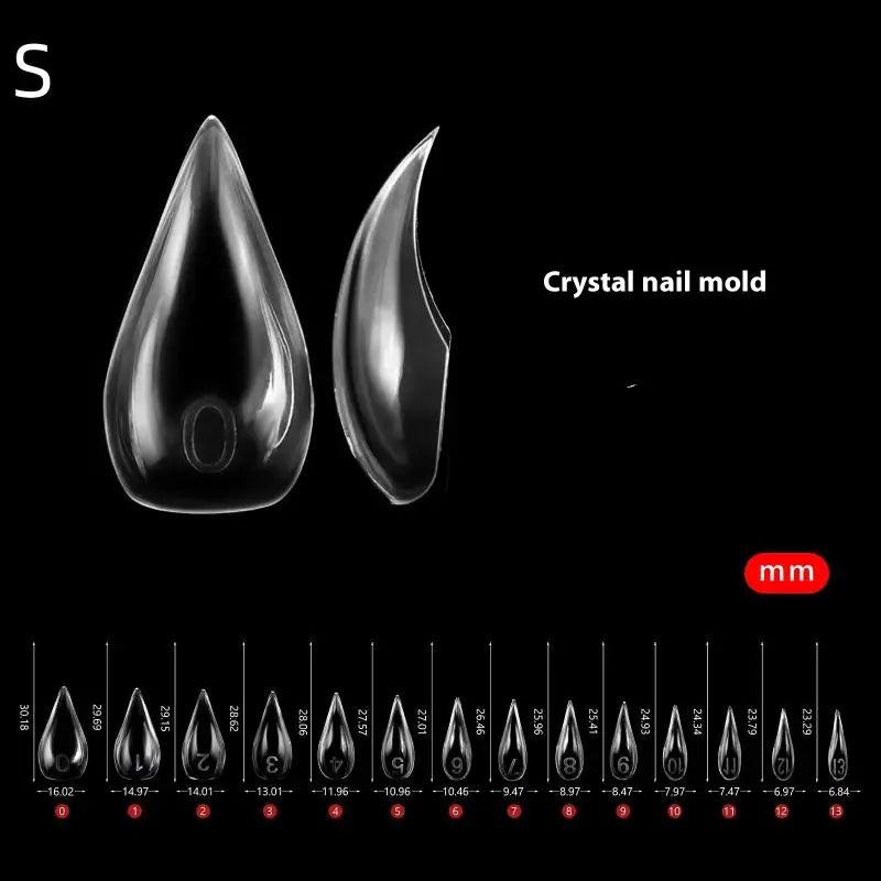 140-Piece Eagle Claw Full Cover Nail Tips & Dual Form Extension False Nail Tips Axl S