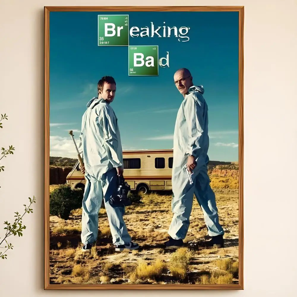 Breaking Bad PVC Wall Poster – Peel-and-Stick HD Art Decor PVC Wall Poster Axl White16 50X70cmNoframe