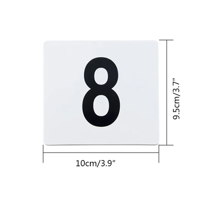 PVC Table Number Cards 1–100 | Wedding & Restaurant Signs Table Number Cards Axl
