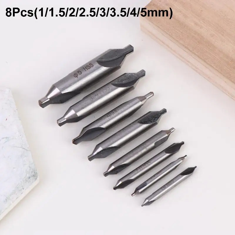 HSS Lathe Center Drill Bits 6-Pc Set – Countersink Tool Kit Center Drill Bit Set Axl A4