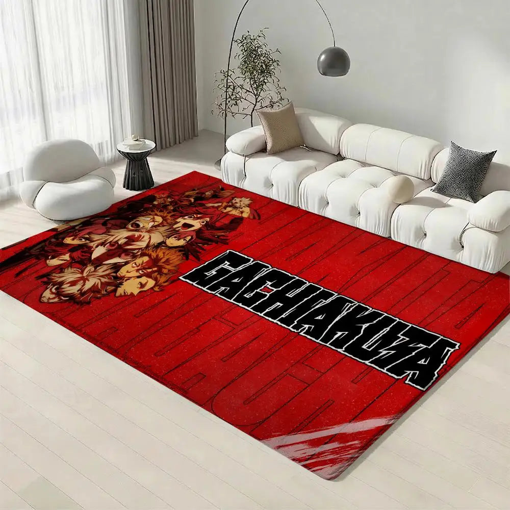 Anime Gachiakuta Flannel Floor Mat – Non-Slip Soft Indoor Rug Anime Floor Mat Axl