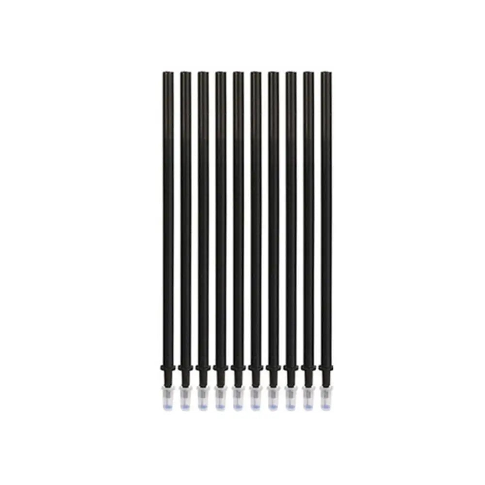 10-Pack Erasable Gel Pen Refills – 0.5mm Colorful Ink Gel Pen Refills Axl Black-10PCS