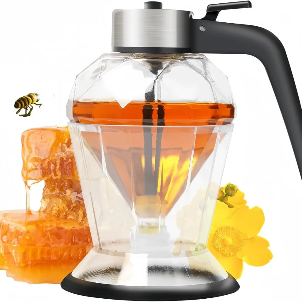 Diamond Glass Oil Dispenser – Leak-Proof Press Pour Bottle Oil Dispenser Bottle Axl
